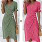 🌷49% OFF🍃Women's floral v-neck printed dress