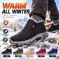 Winter Thickened Fleece Lined Snow Boots Slip On Casual Warm Walking Shoes for Men and Women