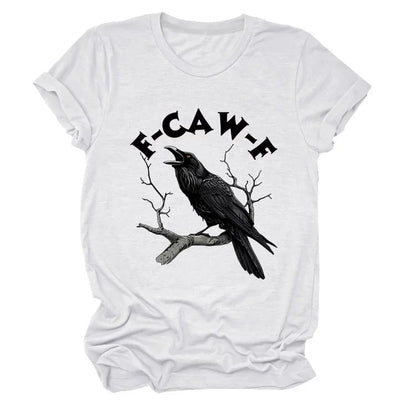 🏆LAST DAY SALE: Only £10.99!!🔥 Humorous Crow Graphic T-Shirt – Say It With a Caw!