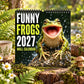 🎉 🐸Funny Frogs 2027 Wall Calendar – Cute Humorous Frog Calendar, Quirky Amphibian Gift, Nature & Wildlife Decor