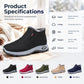 Winter Thickened Fleece Lined Snow Boots Slip On Casual Warm Walking Shoes for Men and Women
