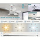 ⏳LIMITED TIME SALE 50% OFF🌀40W LED Ceiling Fan Light – 20.5” Ultra-Quiet with Remote 🎯 | E27 + FREE B22 Adapter 🔌 | For Bedroom 😴, Kitchen 👩‍🍳 & Garage 🛠️ – UK Ready! 🇬🇧