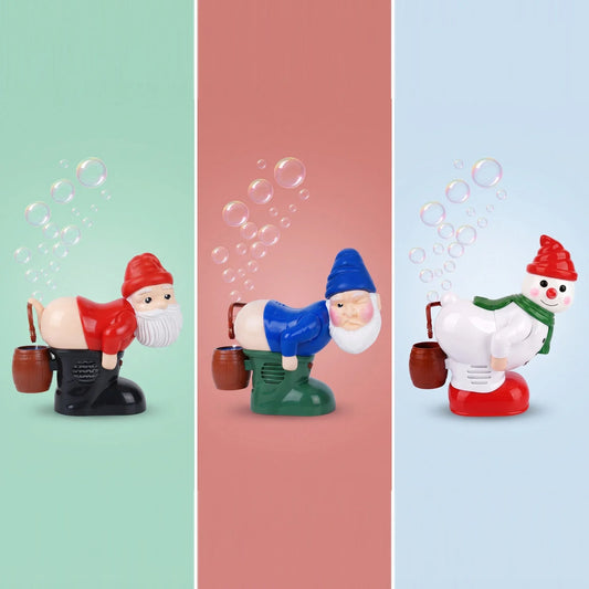 🔥🎅Holiday Farting Bubble Machine – Santa, Gnome & Snowman Christmas Party Toy🤣