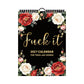 🌸🗓️ 2027 Funny Swear Word Wall Calendar – "F*ck It" Floral Calendar for Tired-Ass Women 😂✨