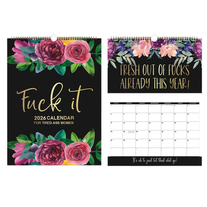 Christmas Pre Sale 49% OFF -👑 Fuck It Again – 2026 Calendar For Women Who’ve Had Enough
