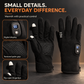 🔥 Rechargeable Heated Gloves with Digital Display & Flip-Open Fingertips