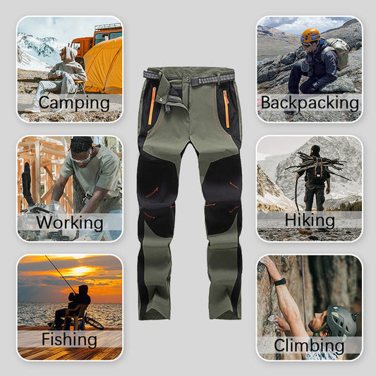 ⏳Time-Limited Special 70% Off⏰Windproof Waterproof Warm Elastic Waist Hiking Pants