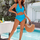 💕Last Day Special Price £12.99!!💥-👙Tummy Control Bathing Suits Modest High Waisted Bikini Sets