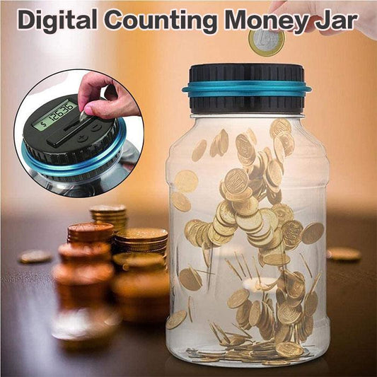 ⏳LAST DAY SALE ONLY ￡10.99!!🎃⏰Watch Savings Grow – Digital Money Box with Auto Coin Counting & Target Setting