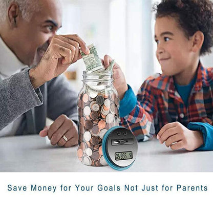 ⏳LAST DAY SALE ONLY ￡10.99!!🎃⏰Watch Savings Grow – Digital Money Box with Auto Coin Counting & Target Setting