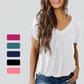⏳LAST DAY SALE 50% OFF💕✨Women's Casual Short Sleeve V Neck Basic T-shirts