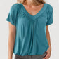 ⏳LAST DAY SALE 50% OFF💕✨Women's Casual Short Sleeve V Neck Basic T-shirts