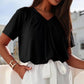 ⏳LAST DAY SALE 50% OFF💕✨Women's Casual Short Sleeve V Neck Basic T-shirts