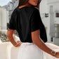 ⏳LAST DAY SALE 50% OFF💕✨Women's Casual Short Sleeve V Neck Basic T-shirts