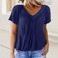 ⏳LAST DAY SALE 50% OFF💕✨Women's Casual Short Sleeve V Neck Basic T-shirts