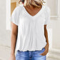 ⏳LAST DAY SALE 50% OFF💕✨Women's Casual Short Sleeve V Neck Basic T-shirts