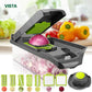 🔥Last Day Discount 49% Off🔥🥕15-in-1 Vegetable Chopper | Multifunctional Food Cutter with Container