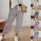 💕What should I wear tomorrow?💕Striped linen cotton trousers for women