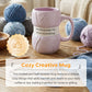 Knitted Yarn Ball Ceramic Mug