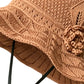🏆Last Day Promotion：ONLY ￡7.99!! 👜👒 Women's Crochet Bucket Hat with Flower Accent
