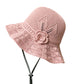 🏆Last Day Promotion：ONLY ￡7.99!! 👜👒 Women's Crochet Bucket Hat with Flower Accent