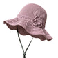 🏆Last Day Promotion：ONLY ￡7.99!! 👜👒 Women's Crochet Bucket Hat with Flower Accent