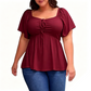 ⏰Summer Hot Sale 50% OFF💃Women's Plus Sweetheart Neck Top