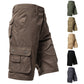 🌿🏕️Men's Heavy-Duty Multi-Pocket Tactical Cargo Shorts – 100% Organic Cotton Hiking & Work Shorts