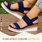 💕Women's Woven Elastic Strap Thick Bottom Wedge Sandals🔥 Stylish Enough To Dress Up. Comfy Enough To Wear All Day 👡