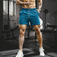 Men's Quick-Dry Athletic Shorts with Zipper Pockets