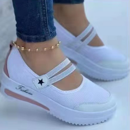 🌸Summer Hot Sale 50% OFF💖Women's Breathable Mesh Slip-On Platform Sneakers