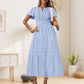 ⏰2026 Summer Hot Sale 60% OFF👗Women's Boho Chic Smocked Waist Maxi Dress