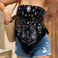 Women's Asymmetrical Hem Bandana Tube Top