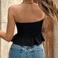 Women's Asymmetrical Hem Bandana Tube Top