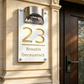 Solar Powered LED House Number Light