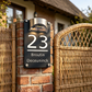 Solar Powered LED House Number Light