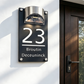 Solar Powered LED House Number Light