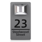 Solar Powered LED House Number Light