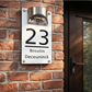 Solar Powered LED House Number Light