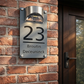 Solar Powered LED House Number Light