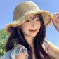 🌊SUMMER HOT SALE 50% OFF 💖Women's Handwoven Wide-Brim Straw Hat