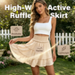 Women's High-Waisted Tiered Ruffle Mini Skirt