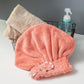 ⏳ LIMITED-TIME 49% OFF! ✨Coral velvet cute bow bath cap