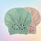 ⏳ LIMITED-TIME 49% OFF! ✨Coral velvet cute bow bath cap