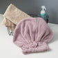⏳ LIMITED-TIME 49% OFF! ✨Coral velvet cute bow bath cap