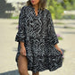 🌷Last Day Sale 70% OFF!! 👗💥Casual Loose Printed V-Neck Flowy Dress