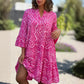 🌷Last Day Sale 70% OFF!! 👗💥Casual Loose Printed V-Neck Flowy Dress