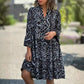 🌷Last Day Sale 70% OFF!! 👗💥Casual Loose Printed V-Neck Flowy Dress