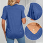🔥LAST DAY 49% OFF🧵Women's V-Neck Loose Soft Solid Color Short Sleeve Top