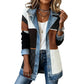 🏆LAST DAY-50% OFF🔥Women’s Elegant Denim Spliced Ribbed Knit Coat